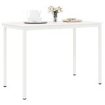 vidaXL Table de bar Blanc 110 x 55 x 105 cm Bois de pin massif