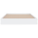 vidaXL Cadre de lit blanc 100x200 cm bois d'ingénierie
