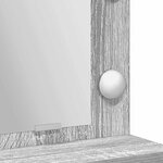 vidaXL Table de Toilette avec étagère Gris Sonoma 75 5 x 41 x 135 cm