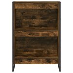 vidaXL Bibliothèque Chêne Fumé 80 x 30 x 155 cm Bois d'ingénierie