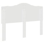 vidaXL Tête de lit Blanc Brillant 160 cm Bois d'ingénierie