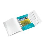Trieur WOW Polypro A4 6 compartiments Menthe métallisé LEITZ
