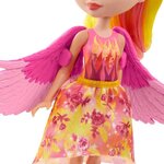 ENCHANTIMALS Poupée Falon Phénix 15 cm et Sunrise