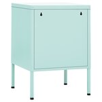 vidaXL Table de chevet Vert menthe 35x35x51 cm Acier