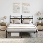 vidaXL Cadre de lit sans matelas chêne sonoma 140x190 cm
