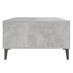 vidaXL Table basse gris béton 103 5x60x35 cm bois d'ingénierie