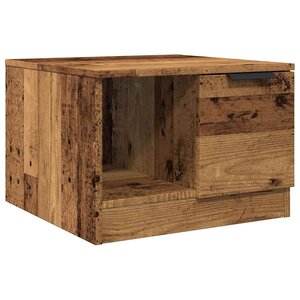 vidaXL Table basse vieux bois 50x50x36 cm bois d'ingénierie