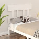 vidaXL Tête de lit Blanc 93 5x3x81 cm Bois massif de pin