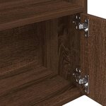 vidaXL Bibliothèque chêne marron 31x24x127 cm bois d'ingénierie