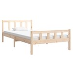 vidaXL Cadre de lit sans matelas bois massif 100x200 cm
