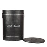 LABEL51 Panier à linge 40x40x58 cm L Noir antique