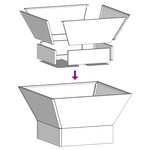 vidaXL Braise Noir 60 x 60 x 35 cm Acier