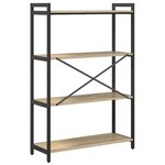 vidaXL Étagère Chêne Sonoma 80 x 30 x 120 cm Bois d'ingénierie