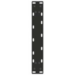 vidaXL Pieds de table console en U  2 pièces  noir  28 x (72-73) cm  acier