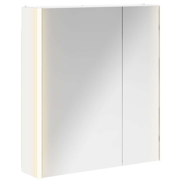 vidaXL Armoire Miroir de Salle de Bain Blanc 63 5 x 15 5 x 70 cm
