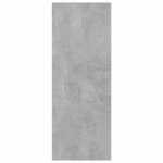 vidaXL Table console gris béton 78x30x80 cm bois d'ingénierie