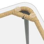 vidaXL Table de Jardin Naturel 80 x 40 x 45 cm Poly rotin