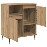vidaXL Buffets 2 Pièces chêne artisanal 120 x 35 x 70 cm