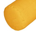 vidaXL Coussins d'accent 2 Pièces Jaune clair Ø 15 x 40 cm