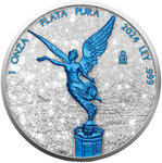 Monnaie LIBERTAD Diamond Dust Ice 1 Oz Argent Mexico 2024 (PRÉCOMMANDE)