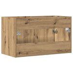 vidaXL Armoire lavabo de salle de bain chêne artisanal bois ingénierie