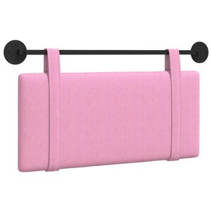 vidaXL Tête de lit suspendue Rose Tissu