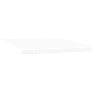 vidaXL Auvent rétractable blanc Blanc 450 × 350 cm tissu