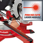Einhell scie à onglet radiale 1800w te-sm 2131 dual