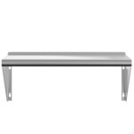vidaXL Étagère murale 75x30x31 cm argenté acier inoxydable