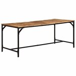 vidaXL Table à manger 180x90x75 cm bois de manguier massif brut