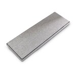 Banquette banc pour coffre de rangement en lin avec couvercle gris 114 cm 3013010