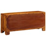 vidaXL Banc à chaussures avec stockage Marron miel 100 x 35 x 45 cm