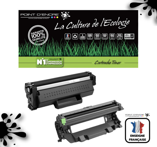 TN1150 / DR1150 - Cartouche / Tambour - Noir - Grande capacité