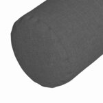 vidaXL Coussins d'accent 2 Pièces Gris foncé Ø 25 x 70 cm tissu