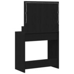 vidaXL Table de Toilette Chêne noir 79 x 41 x 135 cm Bois d'ingénierie