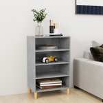 vidaXL Buffet gris béton 57x35x90 cm bois d'ingénierie