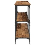 vidaXL Table Console avec étagère Bois Ancien 200 x 30 x 75 cm