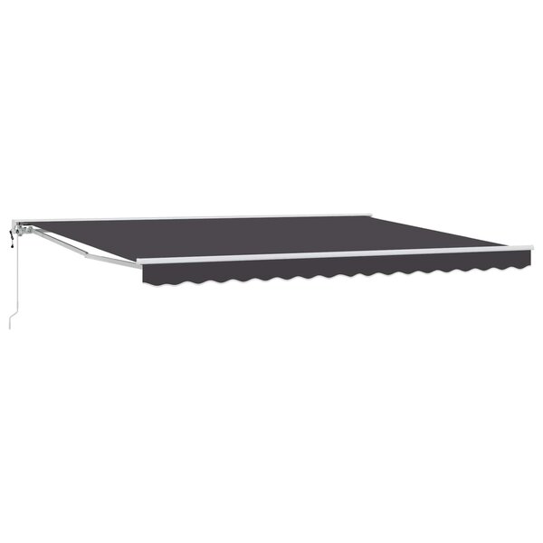 vidaXL Auvent rétractable électrique Anthracite 5 x 3 m