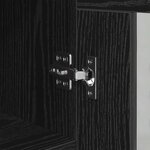 vidaXL Buffet Chêne noir 34 x 34 5 x 90 cm Bois d'ingénierie