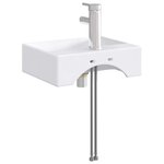 vidaXL Lavabo de salle de bains Chrome 39 x 30 5 x 12 5 cm métal