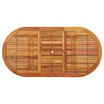 vidaXL Table de jardin 200x100x75 cm Bois d'eucalyptus solide