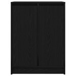 vidaXL Buffet chêne noir 57x34x76 cm bois d'ingénierie