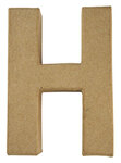 Alphabet en papier mâché 15 cm Lettre H