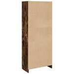 vidaXL Bibliothèque chêne fumé 57x28 5x141 cm bois d'ingénierie