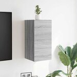 vidaXL Meubles TV muraux 2 Pièces Sonoma gris 30 5x30x30 cm