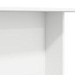 Table à manger vidaXL Blanche 110x60x75 cm en bois d'ingénierie