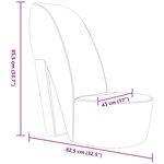 vidaXL Chaise en forme de chaussure à talon haut Blanc Similicuir