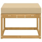 vidaXL Hocker d'extérieur Bois d'Acacia Massif Blanc