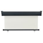 vidaXL Auvent latéral de balcon 145x250 cm Crème