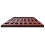 vidaXL Carreaux de protection antichoc 12pc Caoutchouc 50x50x3cm Rouge